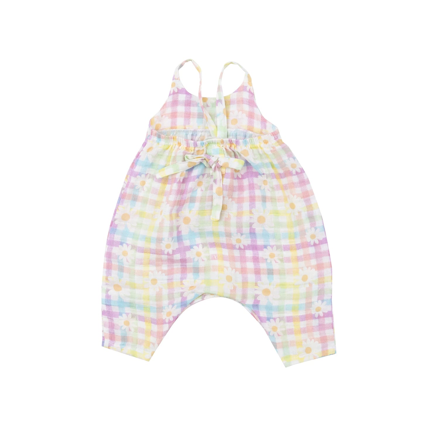 Gingham Daisy Romper