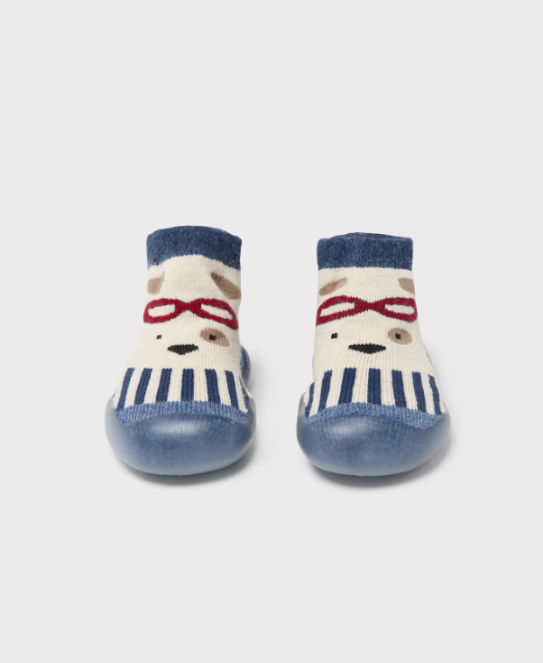 Doggie Print Rubber Soft Sole Socks Prints