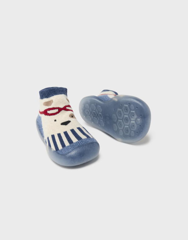Doggie Print Rubber Soft Sole Socks Prints