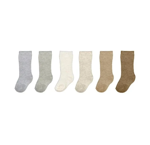 6 Pack Organic Cotton Socks