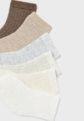 6 Pack Organic Cotton Socks