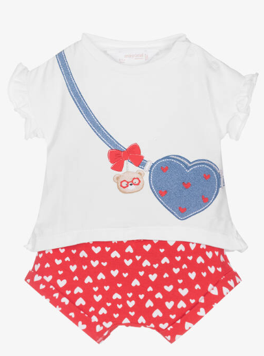 Two Piece Bear Shorts Set