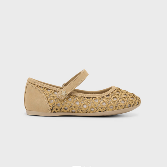 Girls Brown Ballet Flats