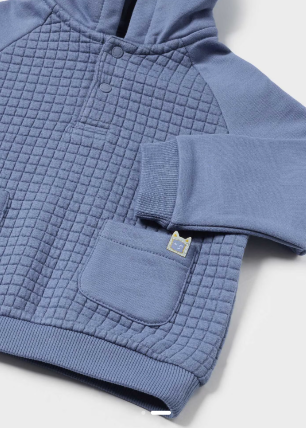 Infant Hoodie with Pockets, Steel Blue