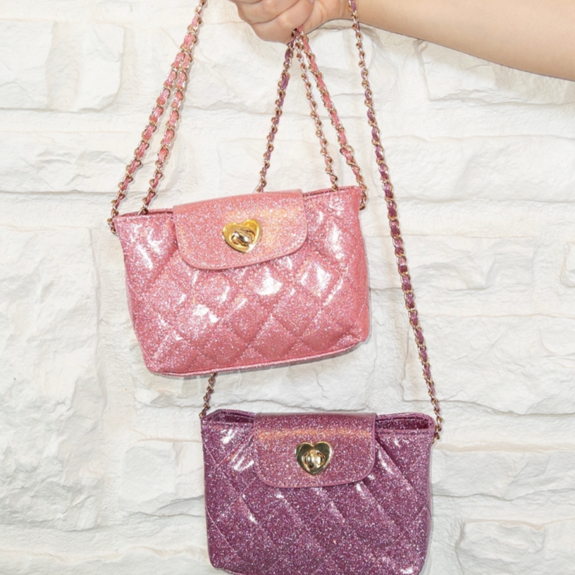 Pink Glitter Purse