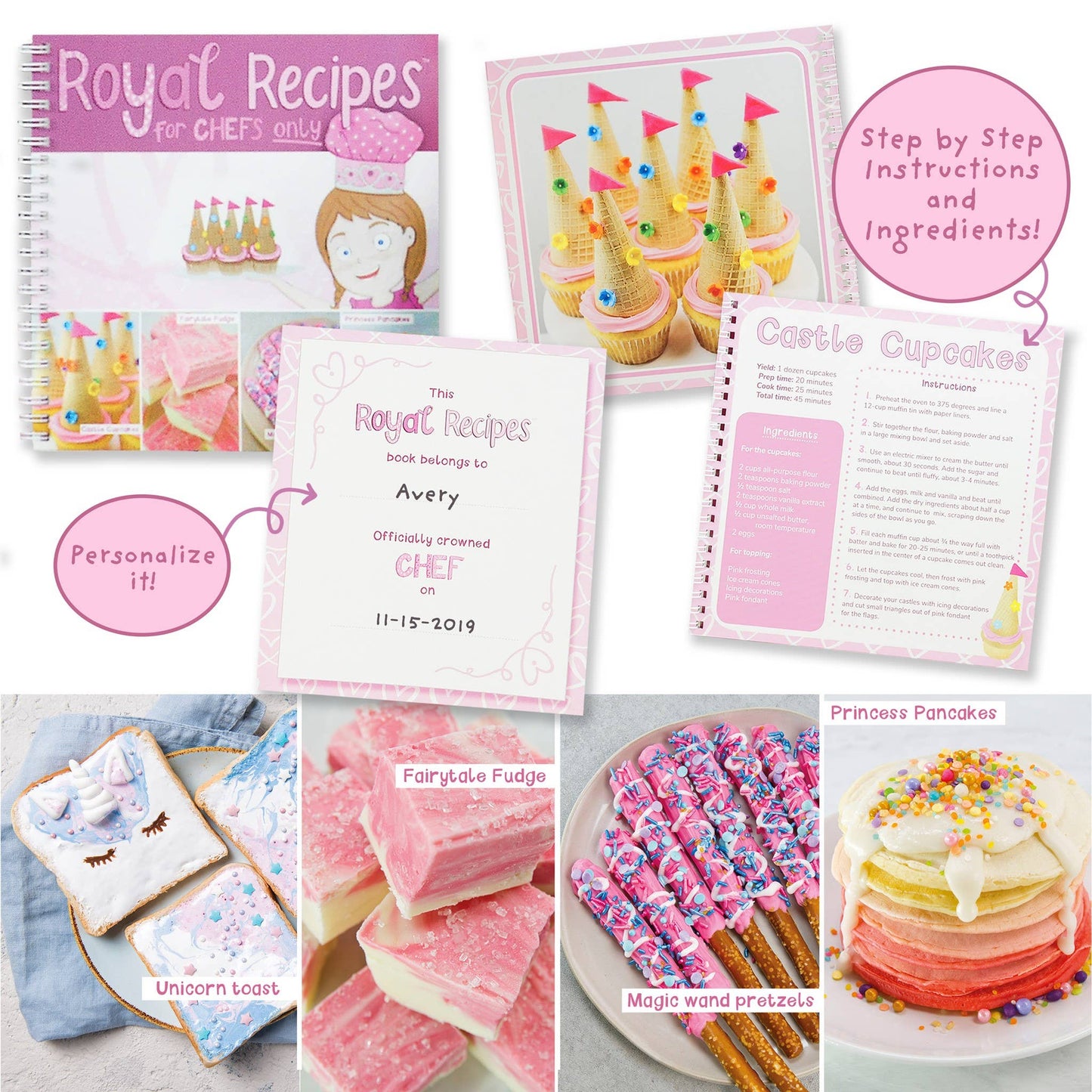 Princess Chef Gift Set w/Book, Apron, Hat & Cookbook
