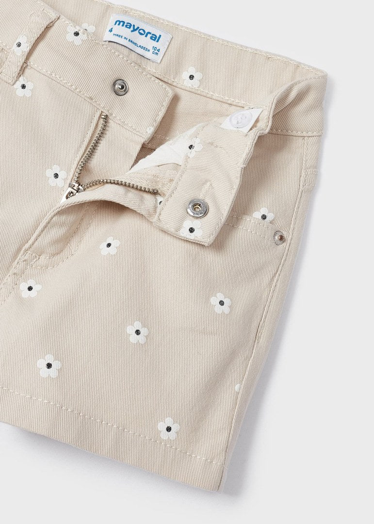 Oat Floral Printed Shorts
