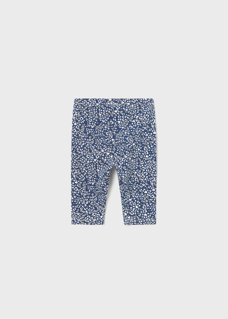Navy Floral Leggings