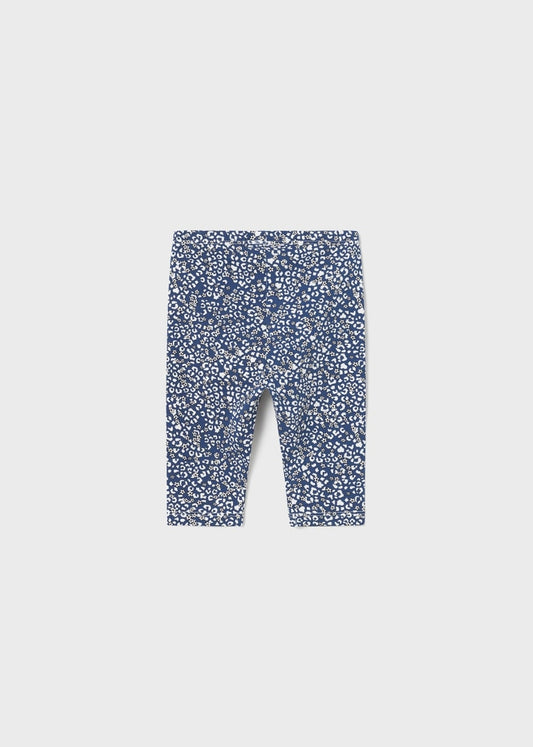 Navy Floral Leggings