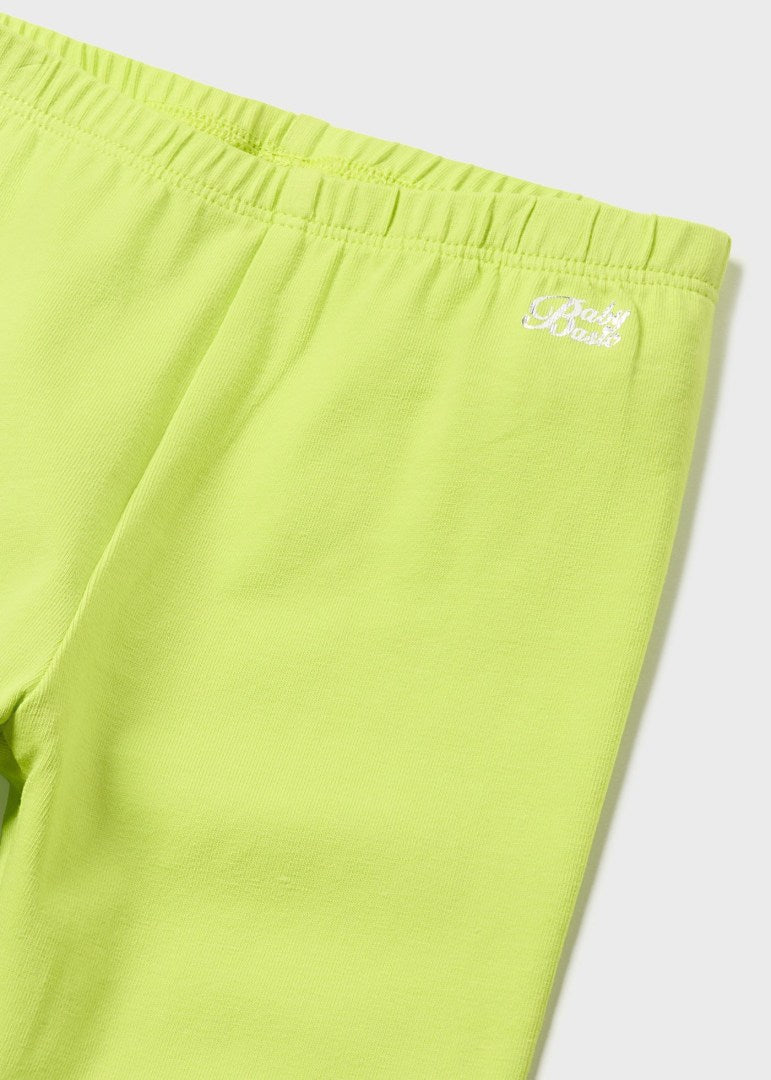 Lime Cropped Leggings