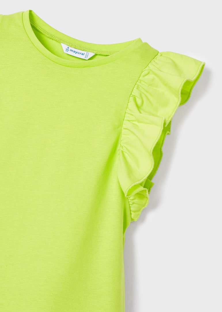 Lime Ruffle Shirt