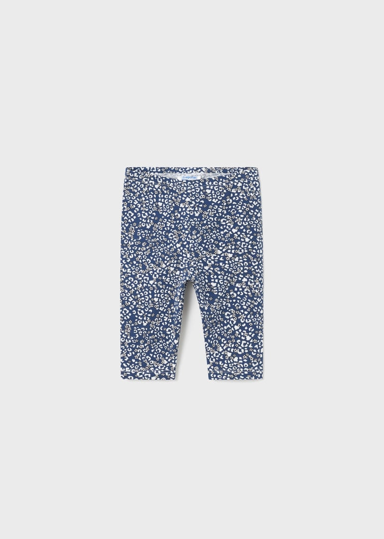 Navy Floral Leggings