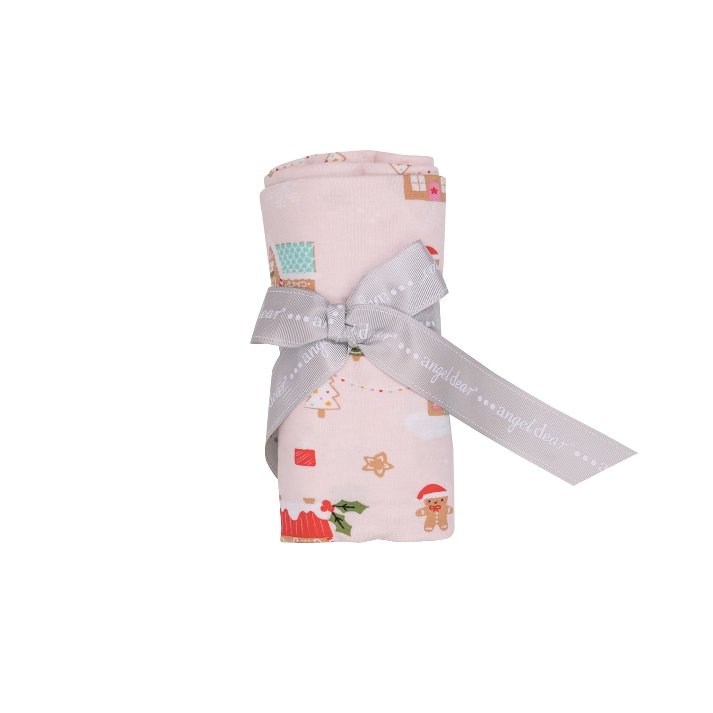 Gingerbread Pink Swaddle Blanket