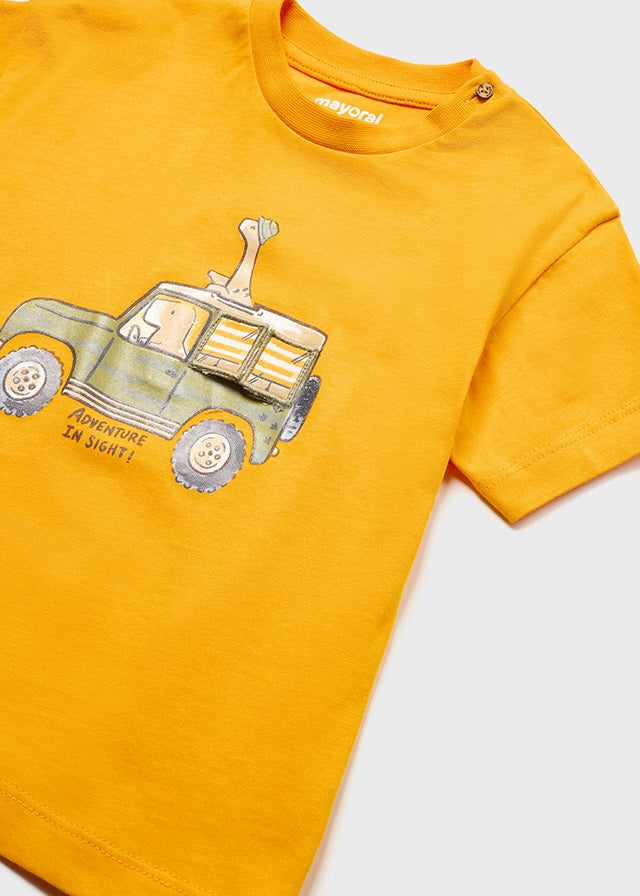 Baby Boy Dino Safari Interactive T-shirt