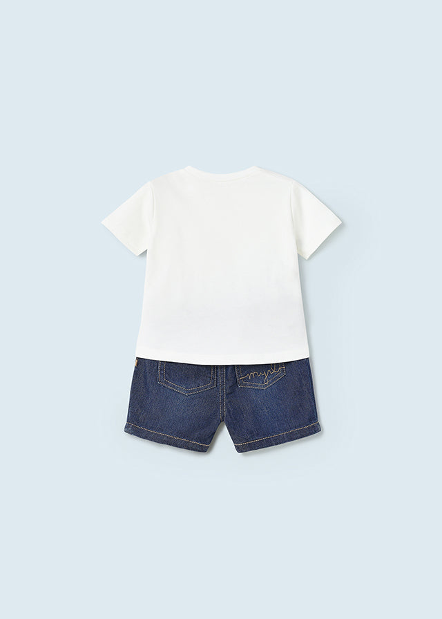Baby Boy Dino Short Set