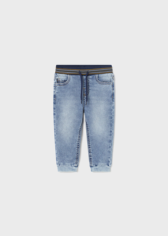 Baby Boy Soft Denim Jogging Trousers