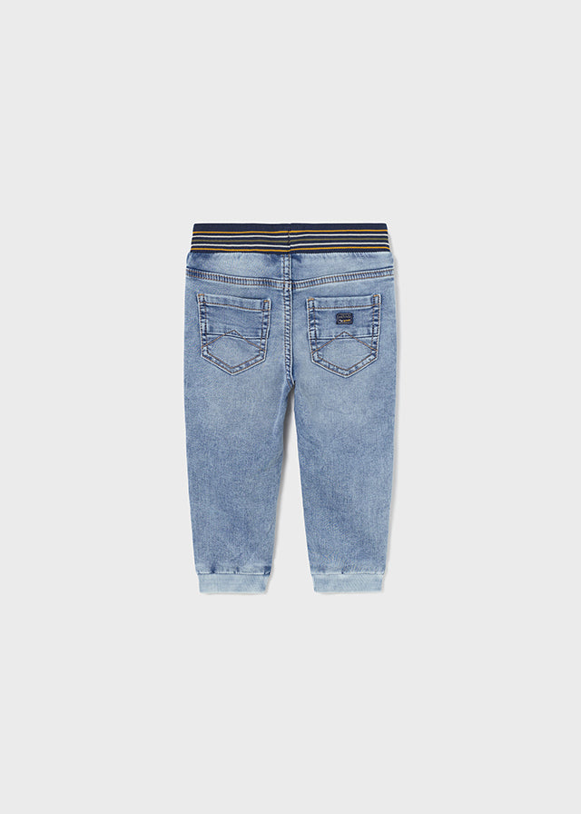 Baby Boy Soft Denim Jogging Trousers