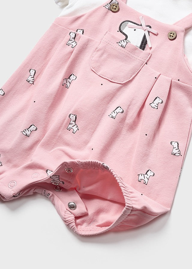 Baby Girl Dusty Rose Romper & Headband