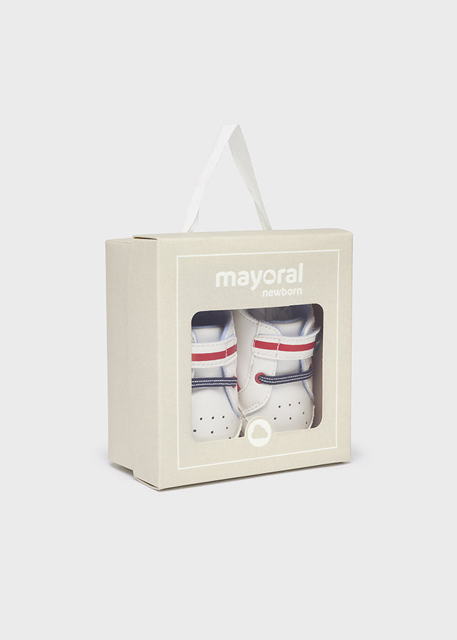 Newborn Boy Double Velcro Sneakers