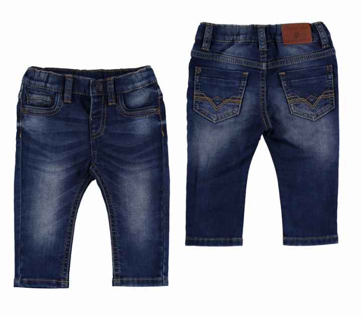 Blue Slim Fit Cord Trousers