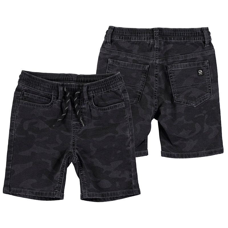 Boys Gray Camo Shorts