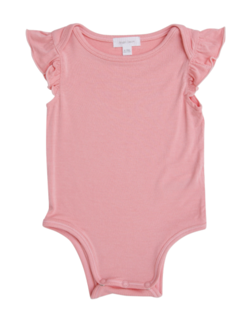 Modern Basic Ruffle Onesie Blossom