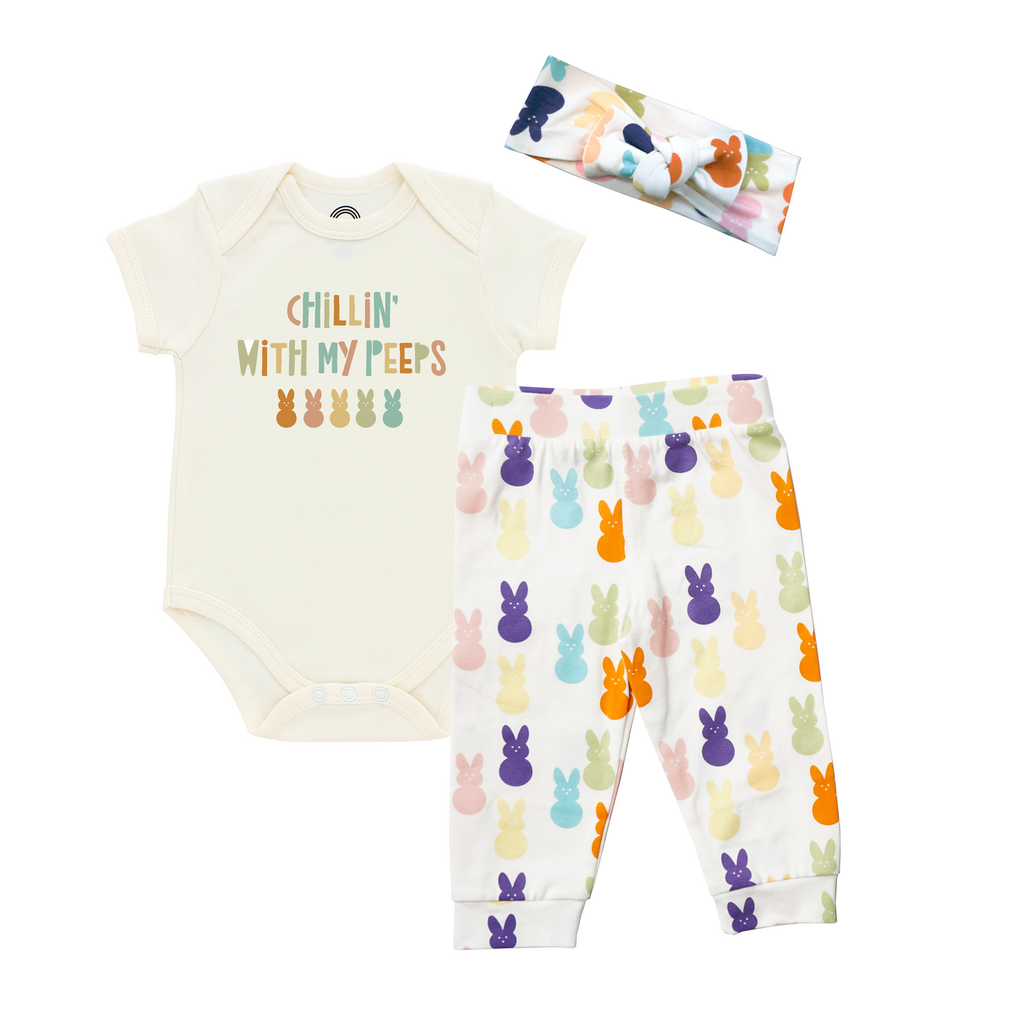 Chillin with My Peeps Onesie Set