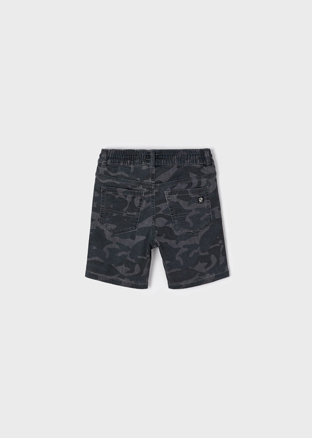 Boys Gray Camo Shorts