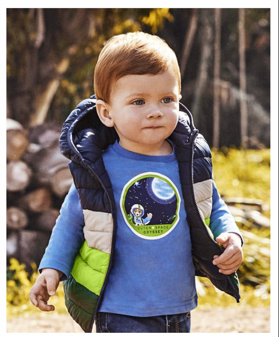 Boys Dog Space Tshirt