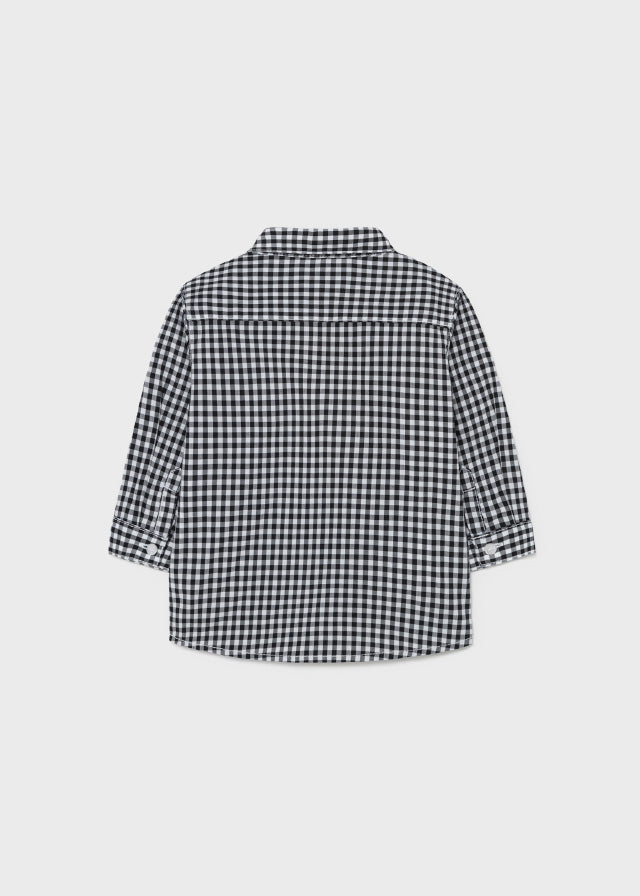 Boys Poplin Check Shirt