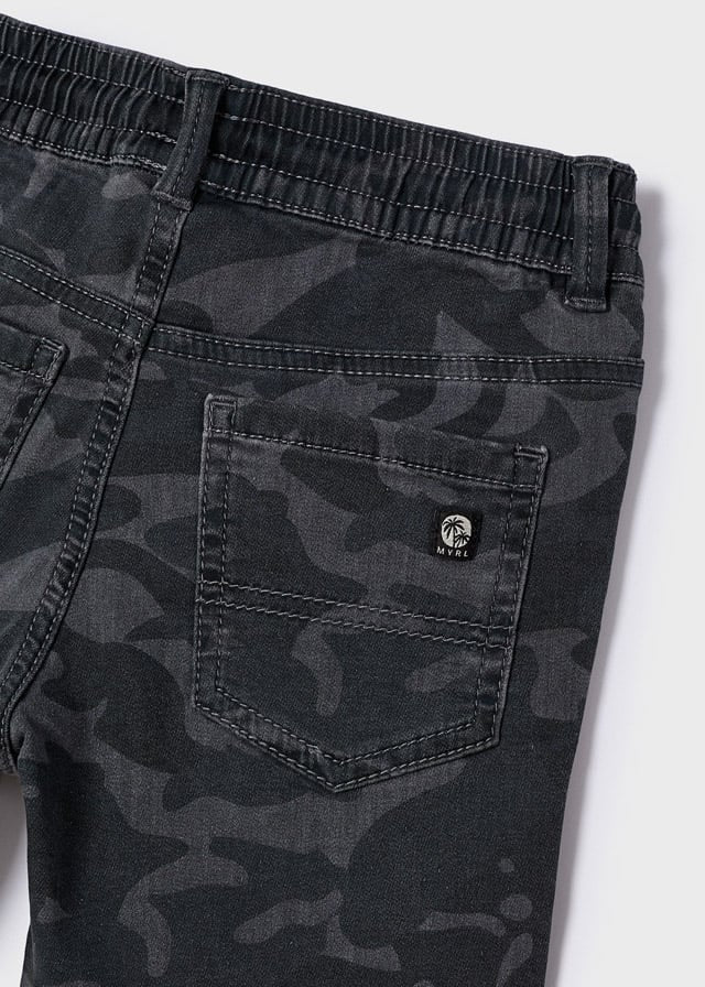 Boys Gray Camo Shorts