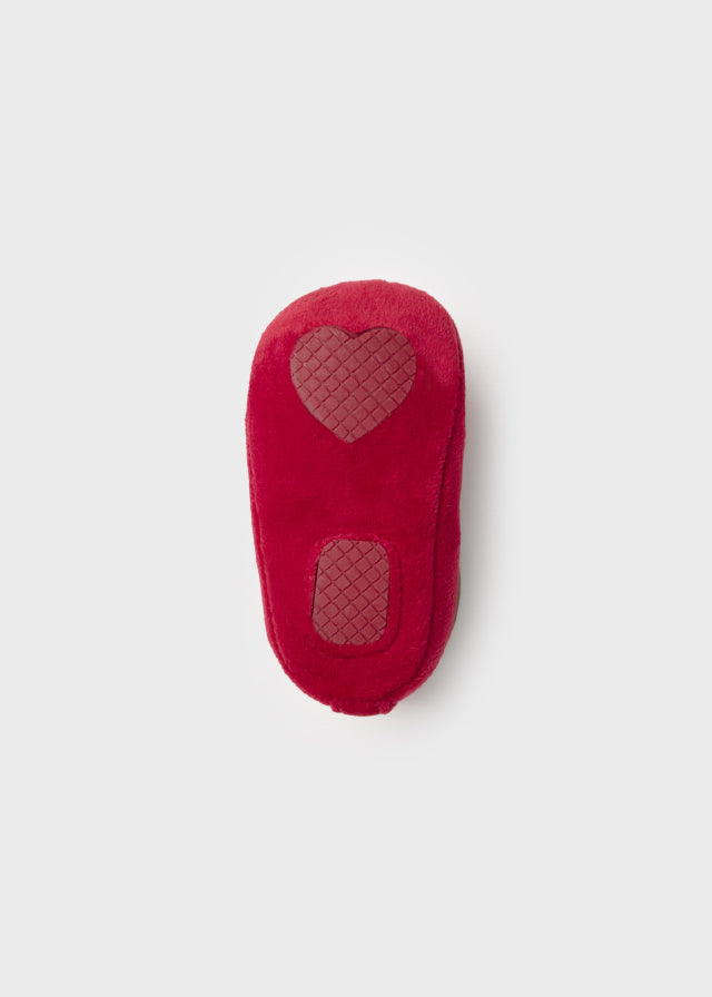 Girls Red Velvet Shoes