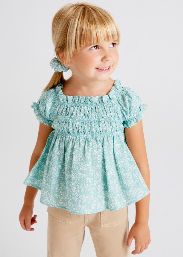 Sage Ruffle Blouse