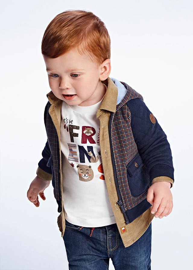 Boys Blue Mixed Sweater