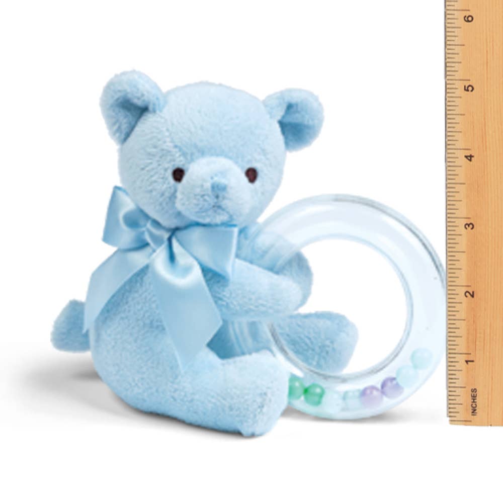 Polky Blue Teddy Shaker Rattle