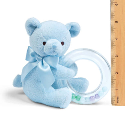 Polky Blue Teddy Shaker Rattle