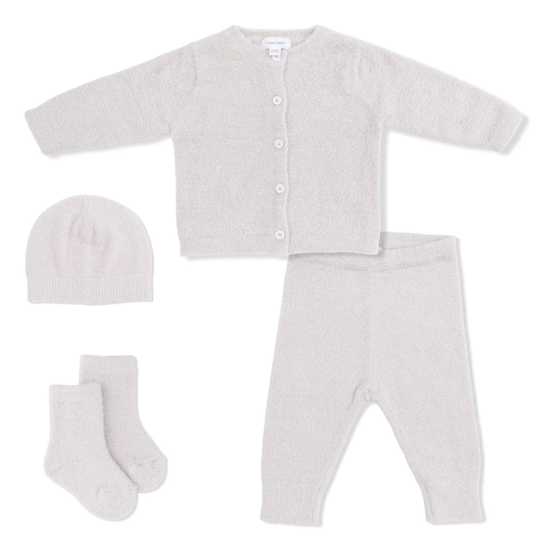Chenille 4Pc Cardigan Set