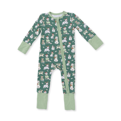 Christmas Dogs Uni Convertible Romper
