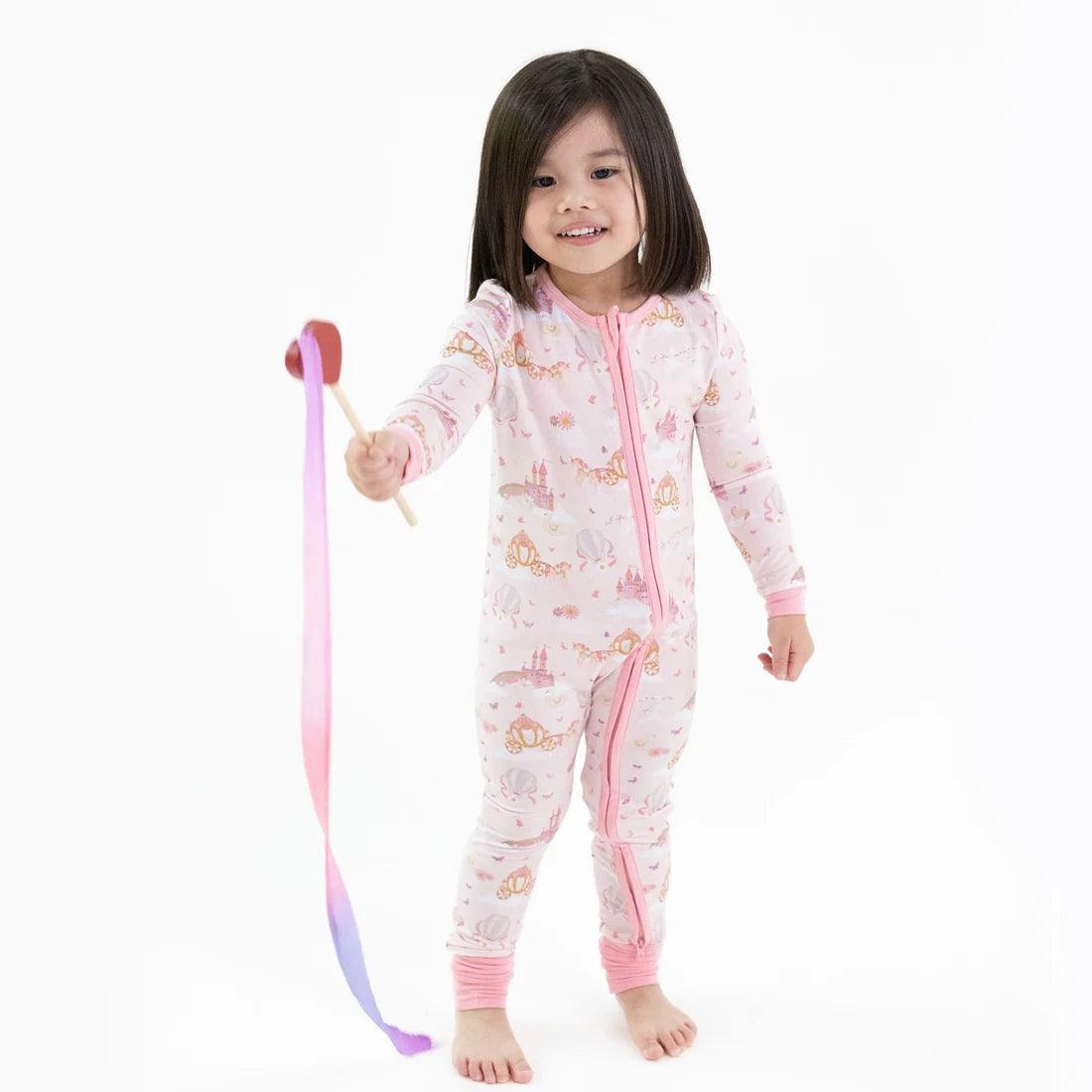 Princess Unicorns & Castle Convertible Romper
