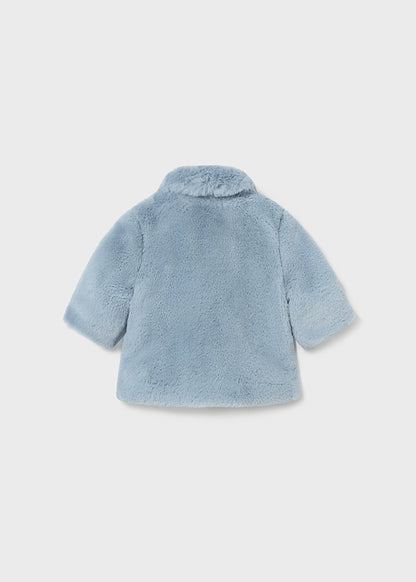 Newborn Girls Faux Fur Coat