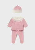 3 Piece Knit Set Pinkhearts