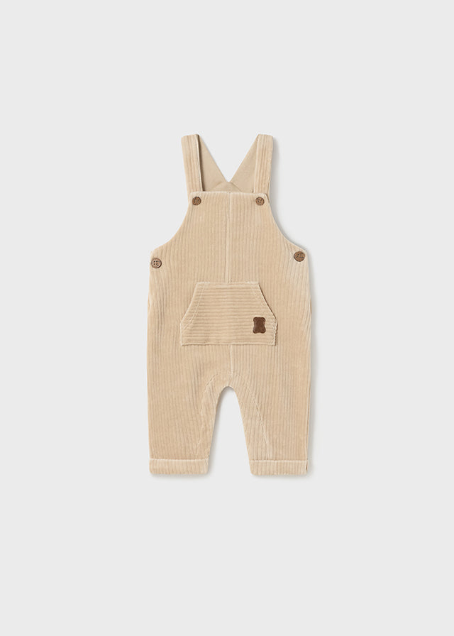 Corduroy Bear Velour Overall