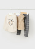 Baby 3 piece Faux Fur Vest Set