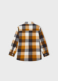 Boys Checkered Long Sleeve Button Up