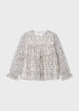 Girl Heart Printed Chiffon Blouse