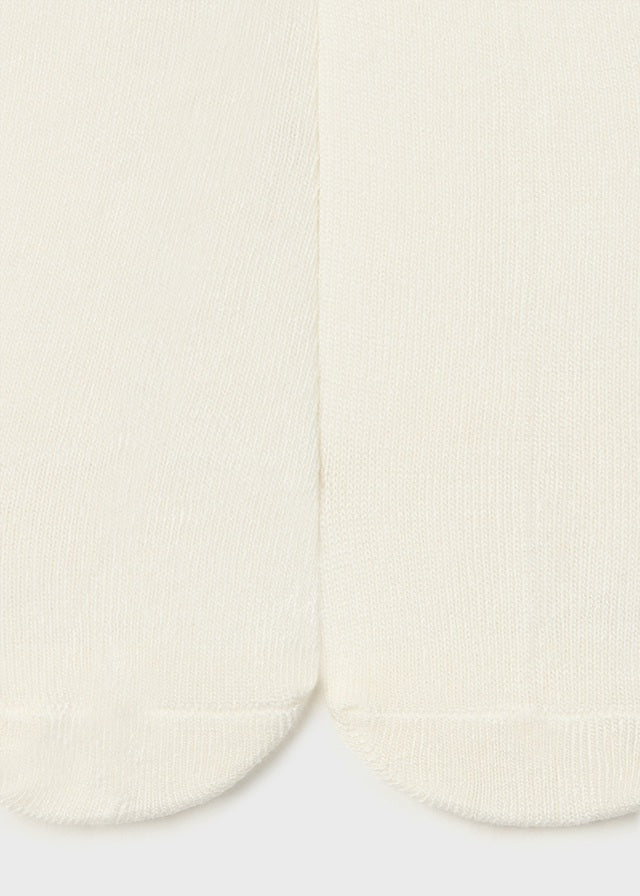 Infant's off white Ruffle Tights