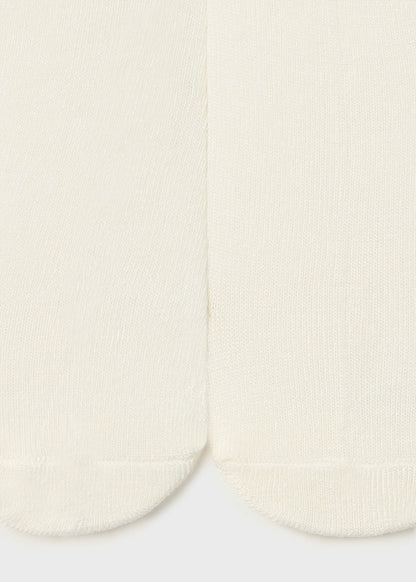 Infant's off white Ruffle Tights