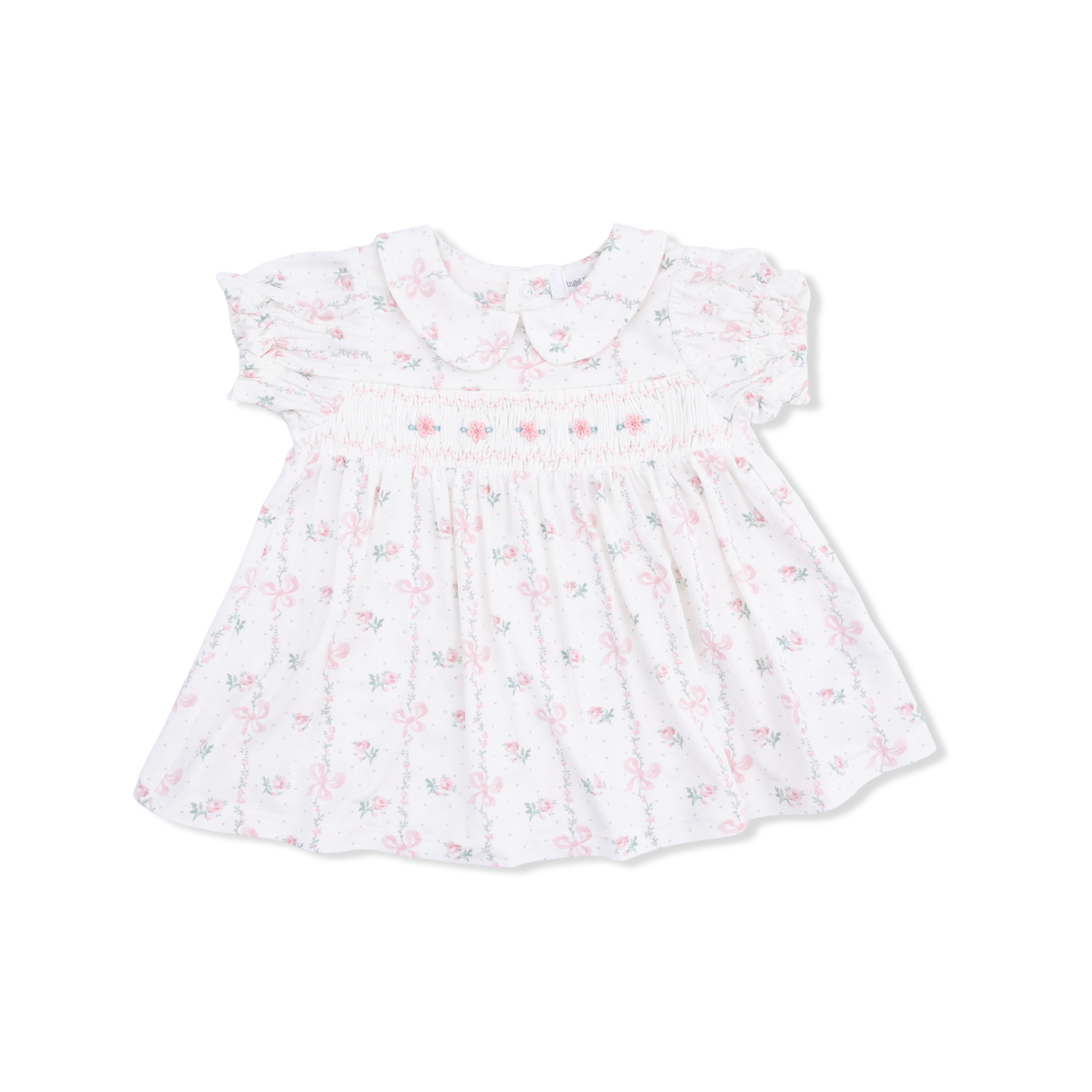 Dainty Buds & Bows Smocked Dress