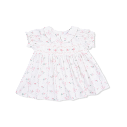 Dainty Buds & Bows Smocked Dress