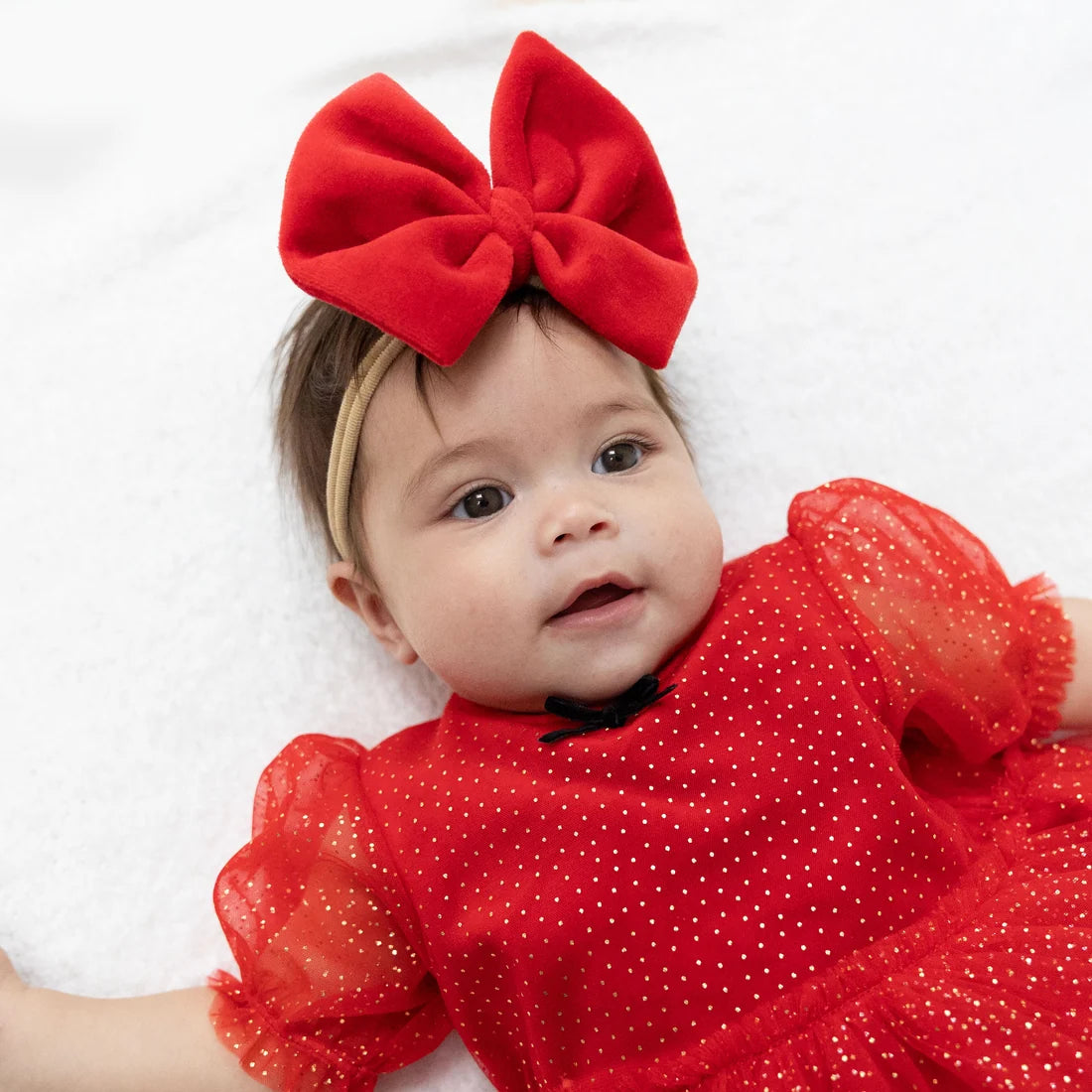 First Christmas Bow Headband